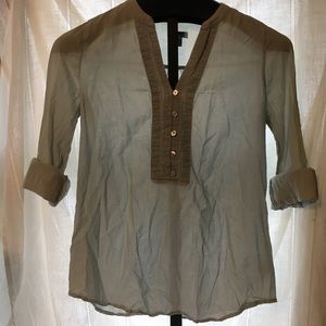 Quarter Button Blouse